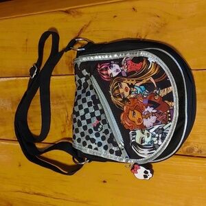 💚Monster High Black & Silver Crossbody Bag